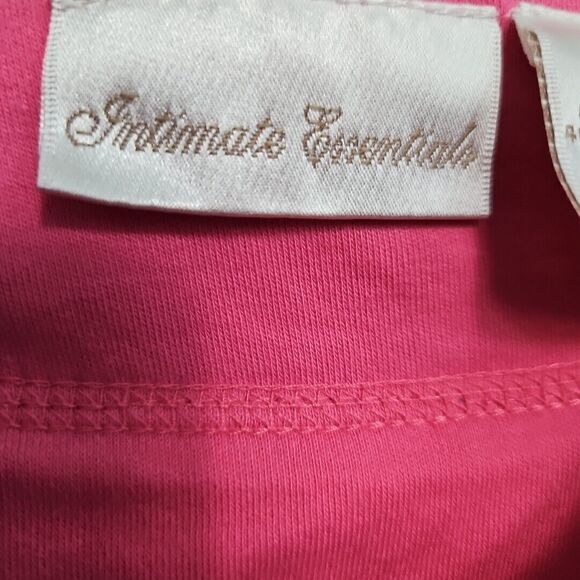 Intimate Essentials Women's Med Blue 1/2 Zip Short Sleeve Long Robe Side Slits - Picture 3 of 11